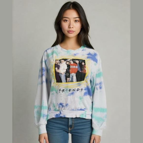 License Friends Juniors Graphic T-Shirt Girls XS Cotton Tie-Dye  Fans of Friends - Picture 1 of 7